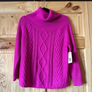Pink turtle neck